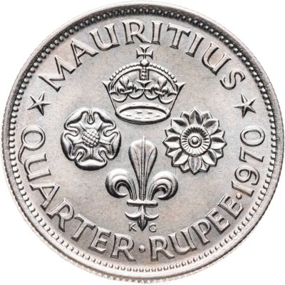купить Маврикий 1/4 рупии (rupee) 1970