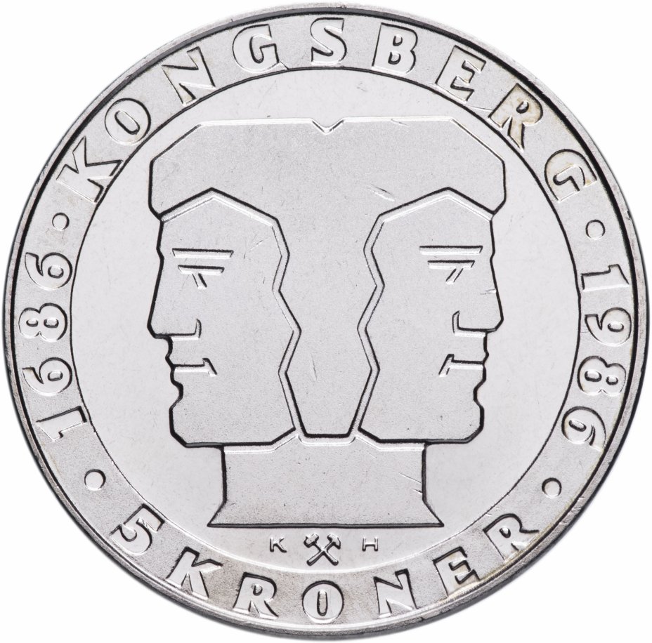 купить Норвегия 5 крон 1986  "300 лет норвежскому монетному двору"