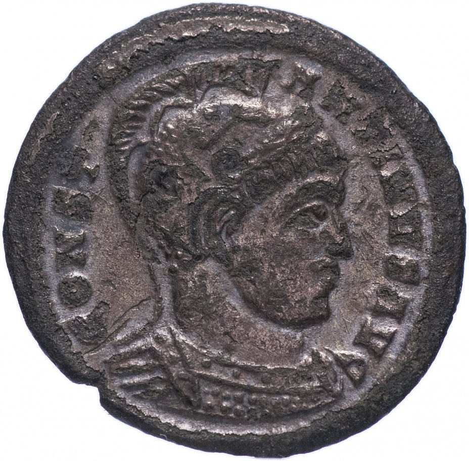 купить Римская Империя Константин I 306–337 гг фоллис (реверс: пленники сидят под штандартом)
