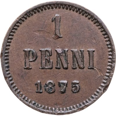 купить 1 пенни (penni) 1875 Российская Финляндия