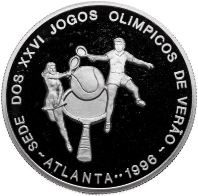 купить Сан-Томе и Принсипи 1000 добр (dobras) 1996 "XXVI летние Олимпийские Игры, Атланта 1996 - Теннис"