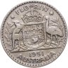 Купить Австралия 2 шиллинга (флорин, shillings) 1951
