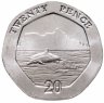 Купить Гибралтар 20 пенсов (pence) 2020 Дельфин