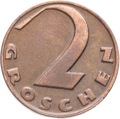 купить Австрия 2 гроша (groschen) 1936