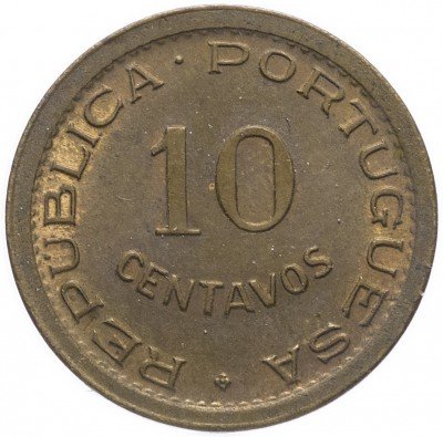 Купить Ангола 10 сентаво 1949
