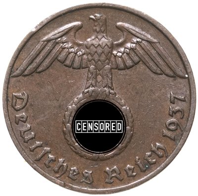 купить Германия, Третий рейх 1 рейхспфенниг (reichspfennig) 1936-1940 гг., случайный год и монетный двор
