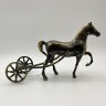 Купить Статуэтка "Экипаж" ("Лошадь, запряженная повозкой"), металл, литье, формовка, бронзирование, Западная Европа, 1970-1990 гг.