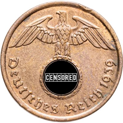 купить Германия (Третий рейх) 2 рейхспфеннига (reichspfennig) 1939 A