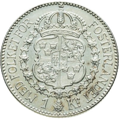 купить Швеция 1 крона 1925 Густав V