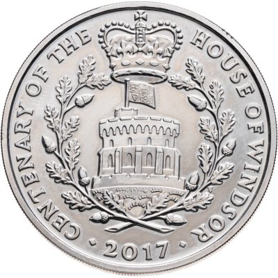 купить Великобритания 5 фунтов (pounds) 2017 "100 лет Дому Виндзоров"