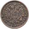 Купить Австрия 1 крейцер (kreuzer) 1885