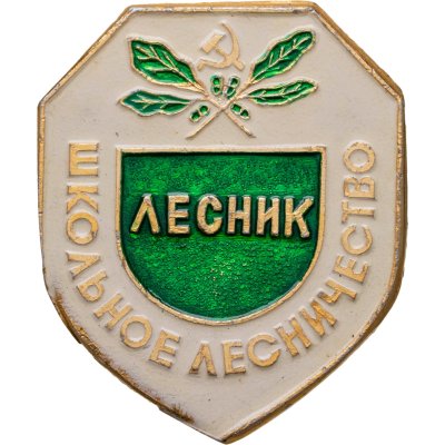 купить Значок Лесник - Школьное лесничество (Разновидность случайная )