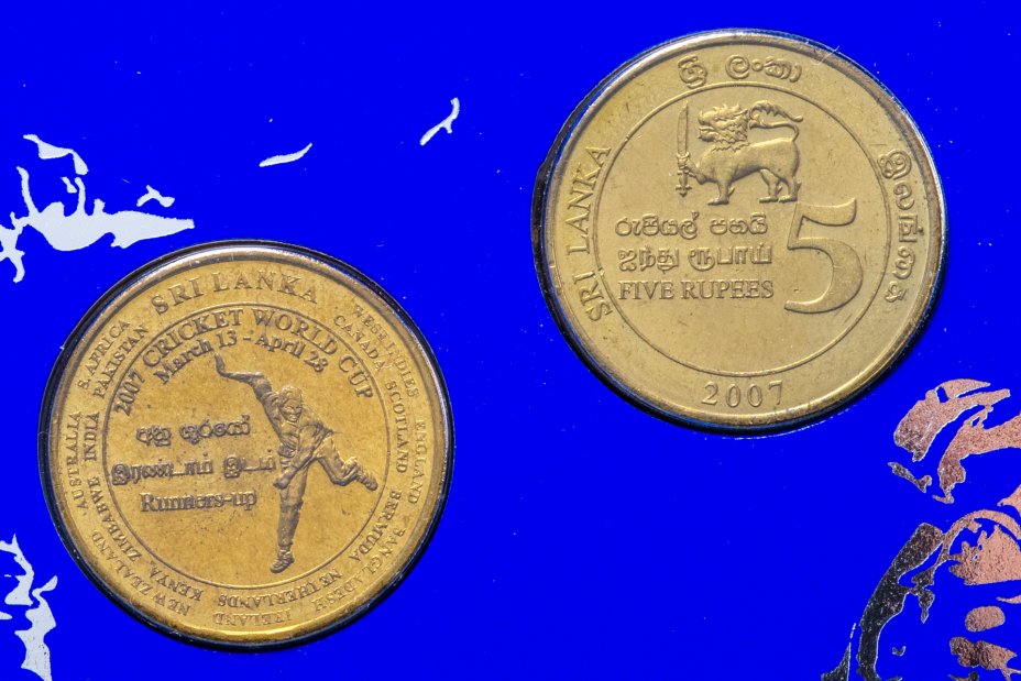 купить Шри Ланка Набор 2 монеты 2007 Мировой Кубок по Крикету