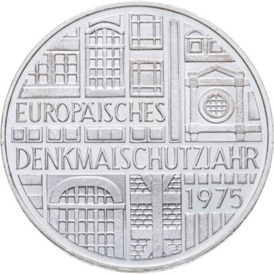 Купить Германия 5 марок (deutsche mark) 1975  Европейский год охраны памятников