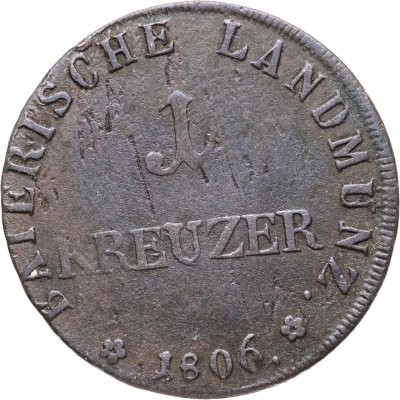 купить Бавария 1 крейцер 1806