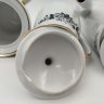 Купить Сервиз кофейный на 6 персон с декором в виде роз (9 предметов), фарфор, деколь, золочение, Барановский фарфоровый завод, СССР, 1970-1991 гг.