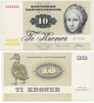 купить Дания 10 крон 1972