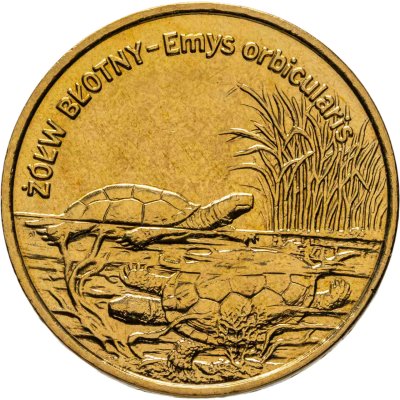 купить Польша 2 злотых 2002 "Болотная черепаха"