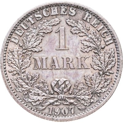 купить Германия 1 марка 1907 Знак монетного двора: "A" - Берлин