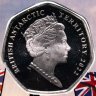 Купить Британские Антарктические территории 50 пенсов 2022 «Платиновый юбилей»