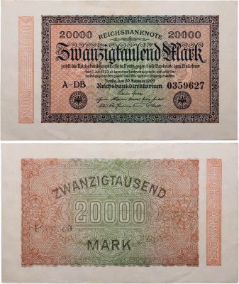 купить Германия 20000 марок 1923