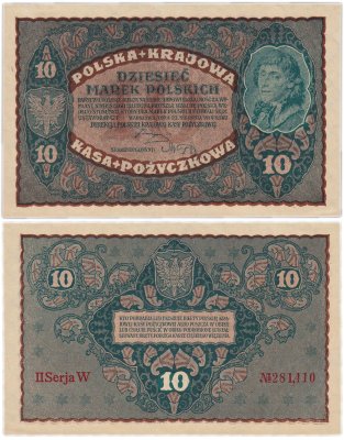 купить Польша 10 марок 1919