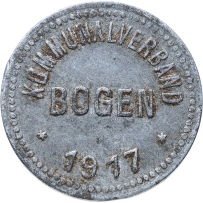 купить Германия (нотгельды) 5 пфеннигов 1917 "Боген"