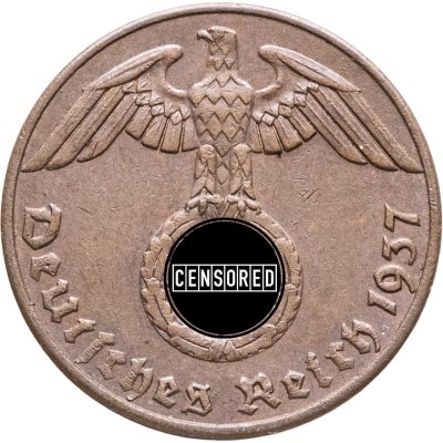 купить Германия, Третий рейх 1 рейхспфенниг (reichspfennig) 1937 "А"