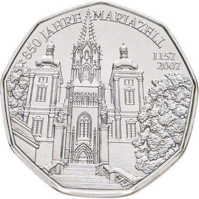 купить Австрия 5 евро 2007 "850 лет городу Мариацелль"