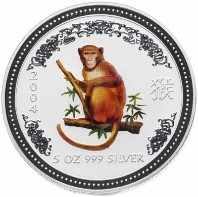 купить Австралия 8 долларов 2004 "Год обезьяны"