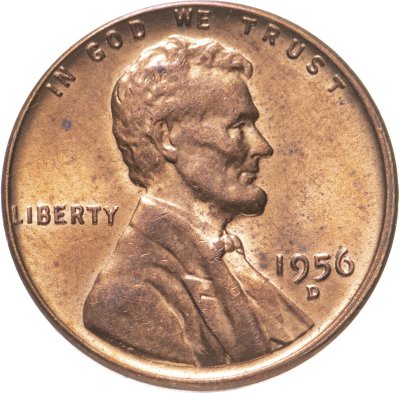 купить США 1 цент 1956 D