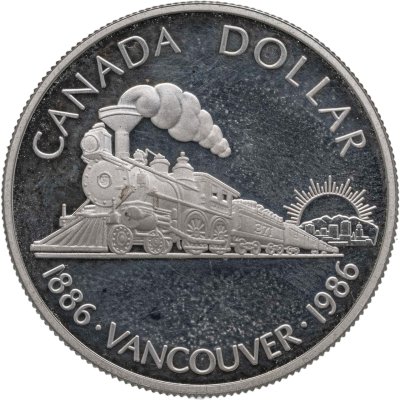 купить Канада 1 доллар (dollar) 1986 "100 лет городу Ванкувер"