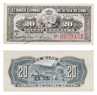 купить Куба 20 сентаво 1897 года P-53