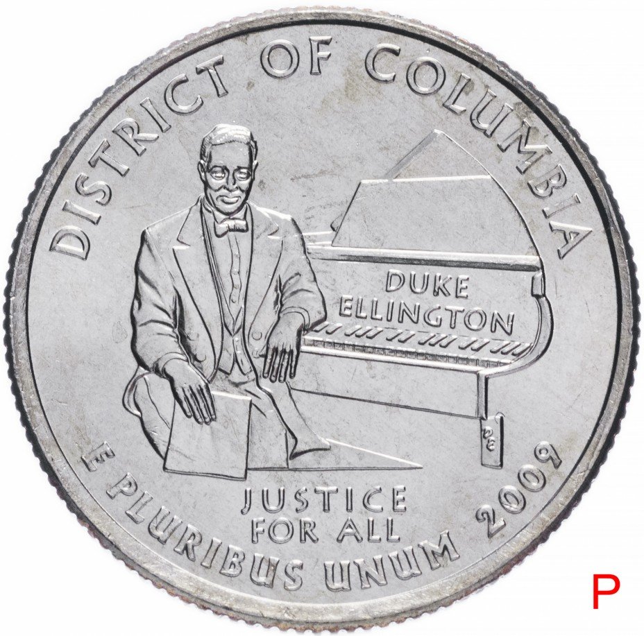 купить США 1/4 доллара (квотер, 25 центов) 2009 P "Округ Колумбия"
