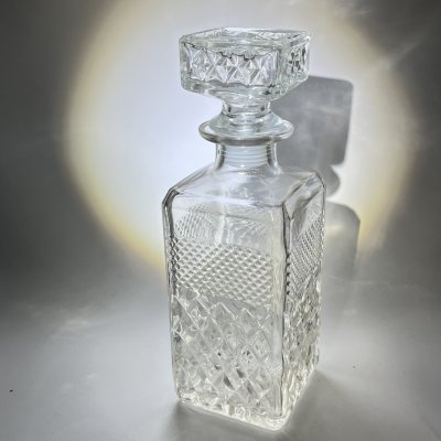 купить Графин с геометрическим декором, стекло, пресс, СССР, 1970-1990 гг.