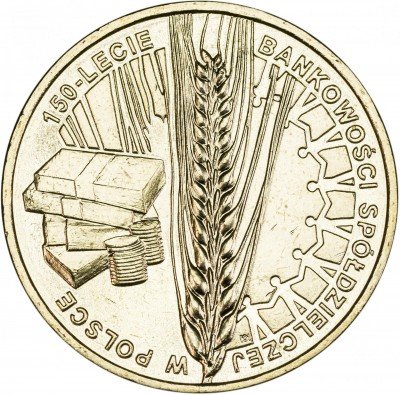 Купить Польша 2 злотых 2012 "150 лет банковскому сотрудничеству Польши"