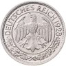 Купить Германия 50 рейхспфеннигов (reichspfennig) 1928, знак монетного двора "E" — Мульденхюттен