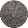Купить Великобритания, Ливерпуль токен 1/2 пенни (halfpenny) 1791 "Ланкашир - Ливерпуль. Парусный корабль"