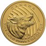 Купить Канада 200 dollars (долларов) 2014 UNC "Вой волка" (Елизавета II)