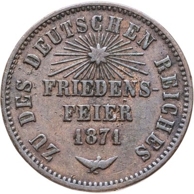 купить Германия, Баден 1 крейцер 1871 "Победа в войне с Францией"