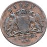 Купить Германия, Баден 1 крейцер 1871 "Победа в войне с Францией"
