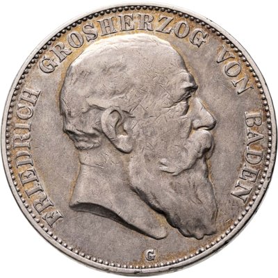 купить Германская империя 5 марок 1903 G Баден