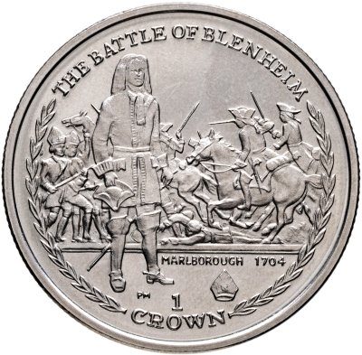 купить Остров Мэн 1 крона 2006 Битвы изменившие мир - Битва при Бленхейме