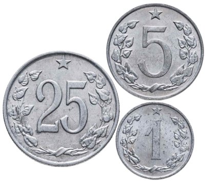 купить Чехословакия набор из 3-х монет 1962-1967