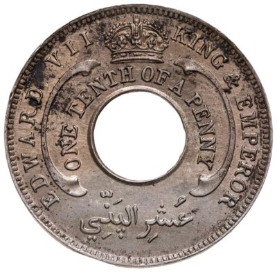 купить Британская Западная Африка 1/10 пенни (penny) 1908