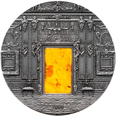 купить Палау 10 долларов 2009 "Минерал арт - Янтарная комната", в футляре