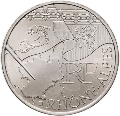 купить Франция 10 евро 2010 "Регионы Франции - Рона-Альпы"