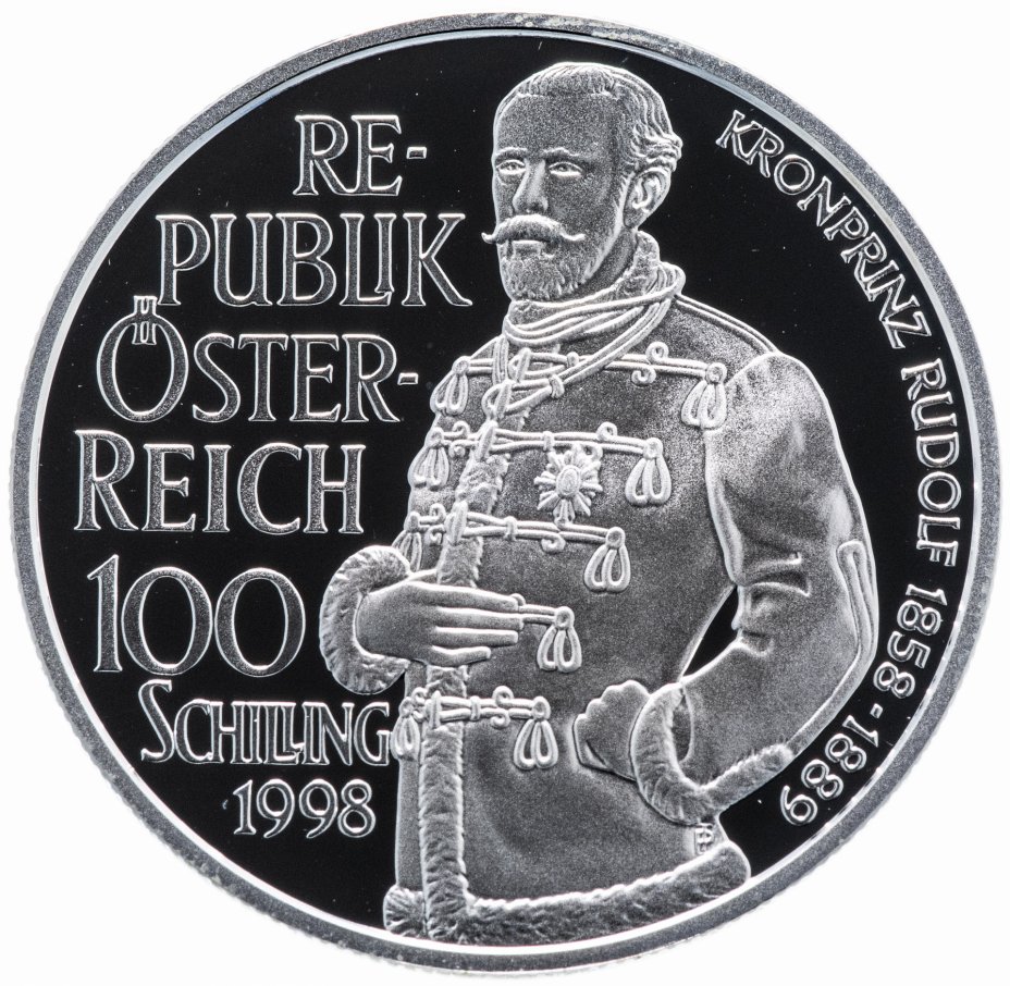купить Австрия 100 шиллингов 1998 Кронпринц Австрии Рудольф