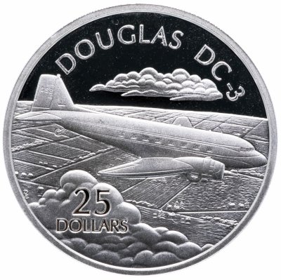 Купить Соломоновы острова 25 долларов 2003 "Самолеты мира: Дуглас DC-3"