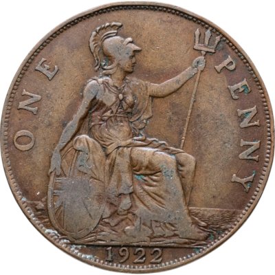 купить Великобритания 1 пенни (penny) 1922